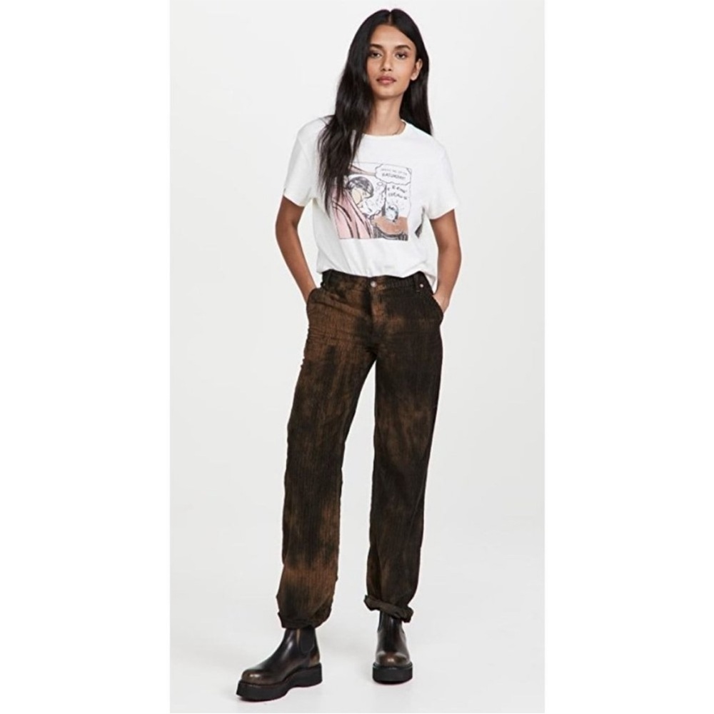 We the Free Free People Reese Pitched Straight Leg Corduroy Cotton Pants